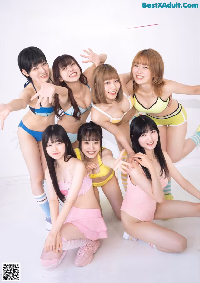 A group of young women posing for a magazine cover.